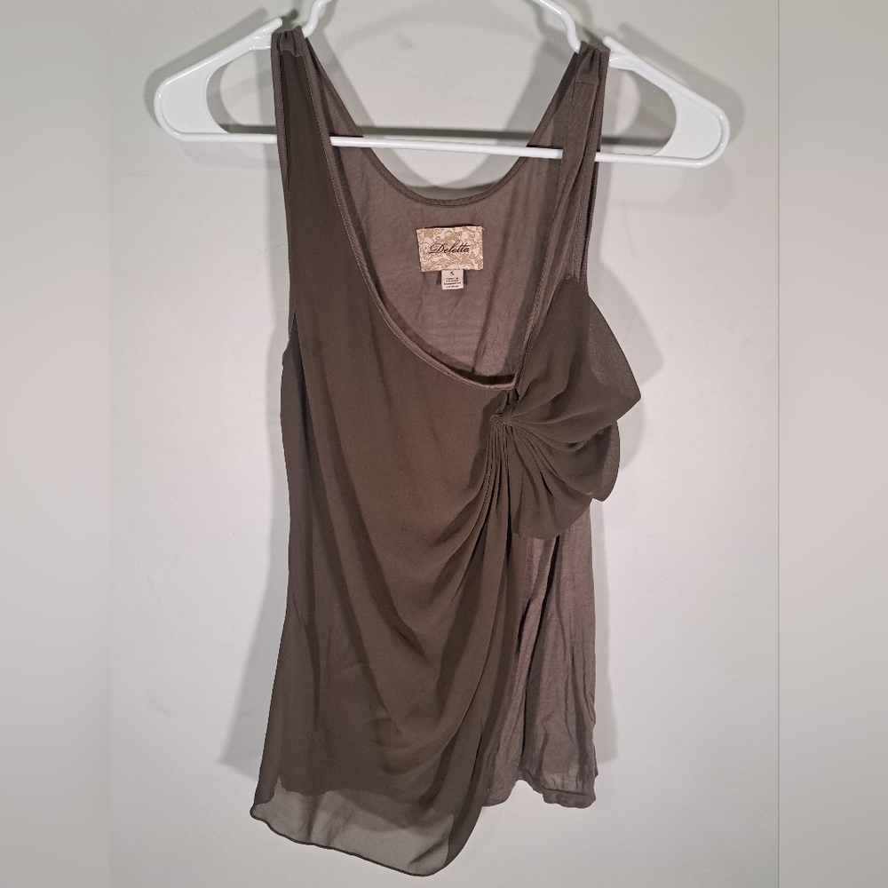 Deletta Vintage Top With Bow Size Small